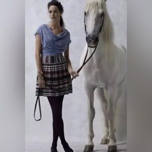 Anthropologie Sparrow striped Sweater LIMA LINES Skirt, size Medium